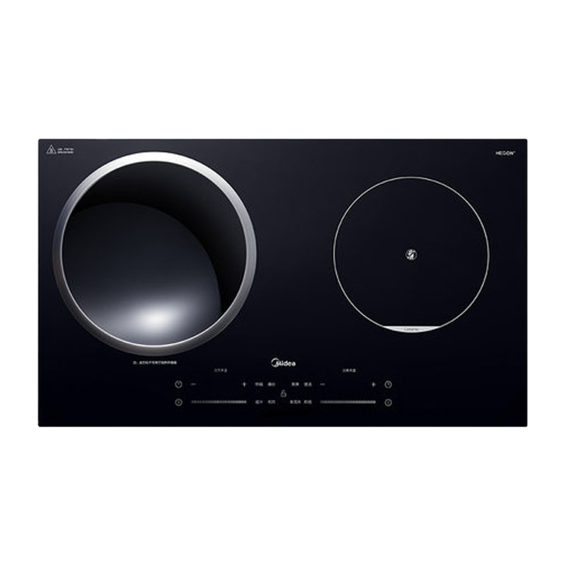 美的(Midea)电磁炉双灶嵌入式一平一凹电陶炉混合动力触滑双控预约定时镶嵌式猛火C2-IHH3503(线下同款)