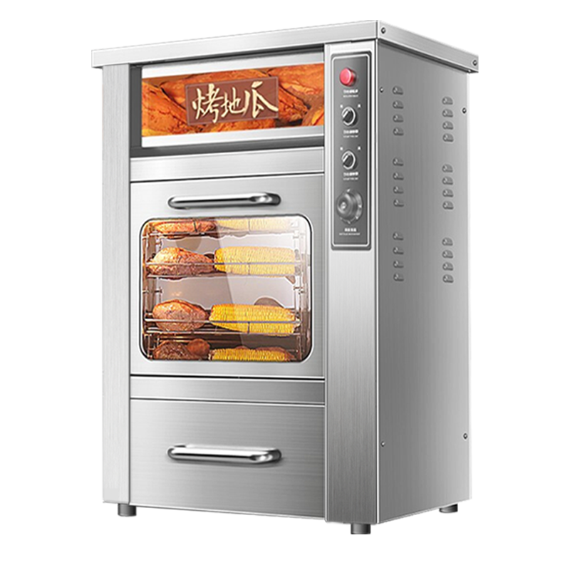 lecon/ 乐创烤红薯机全自动地瓜机商用电热炉子玉米土豆烤箱立式台式摆摊88型台式标准款(贴纸广告)