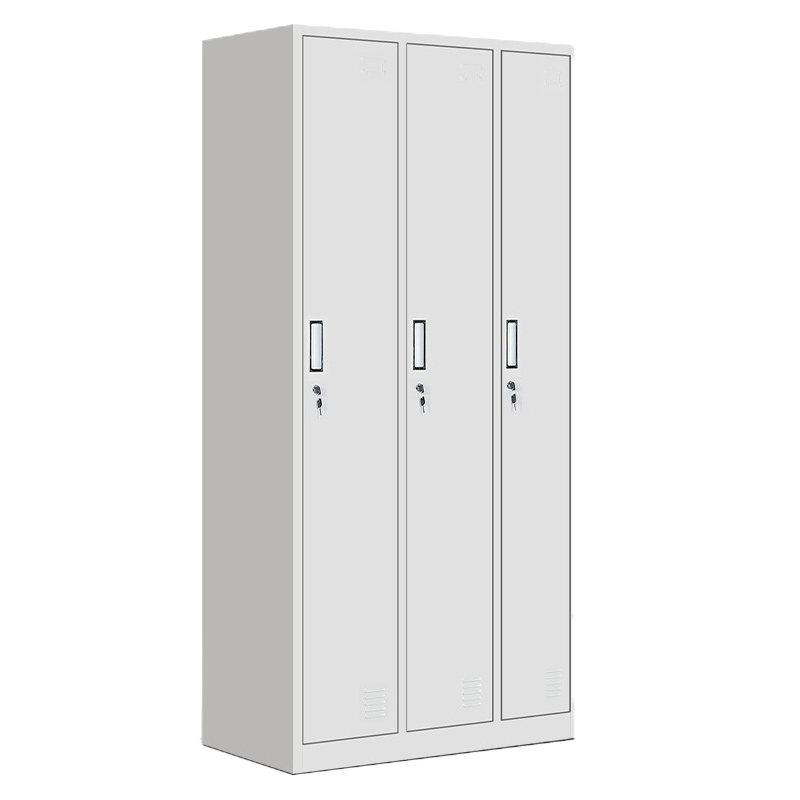 巴洛卡储物柜钢制三门更衣柜铁皮换衣柜GYGC01