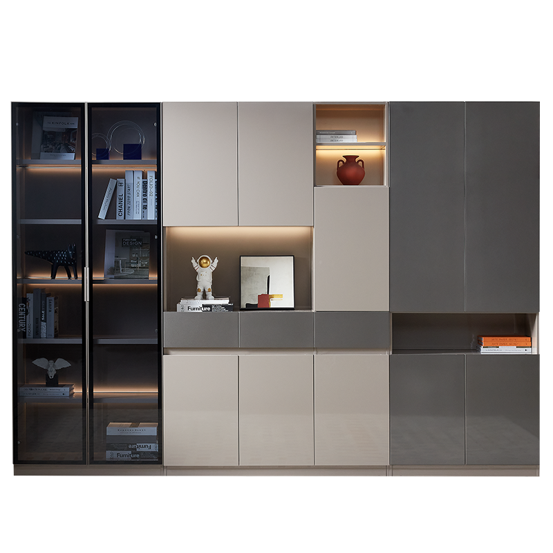 全友家居 现代简约书柜书房家具办公室组合家具储物柜书柜