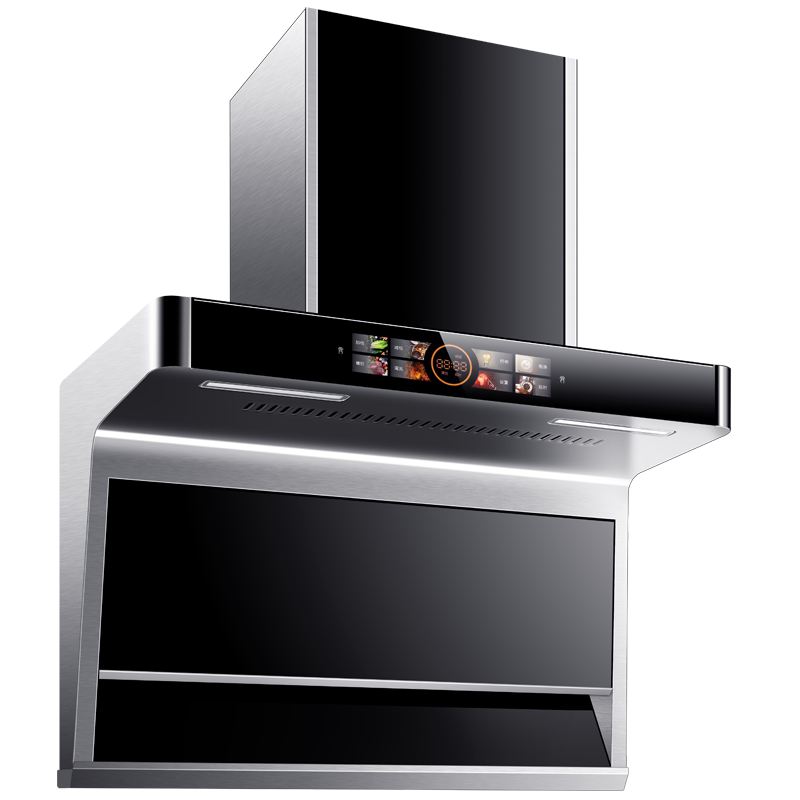 欢呼好太太变频抽油烟机顶侧双吸抽油烟机32立方大吸力7字型家用易清洁脱排油烟机单机 Q10