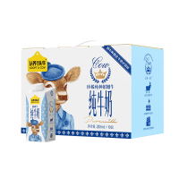 认养一头牛高定娟姗奶利乐锋200ml*10盒*4提 学生儿童营养高钙早餐奶源自1%珍贵奶牛