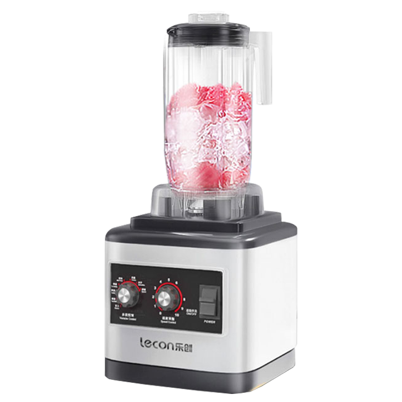 乐创萃茶机商用碎冰沙机奶茶店奶盖刨冰奶昔榨汁机破壁搅拌沙冰机 白色