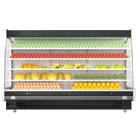 乐创风幕柜水果蔬菜保鲜展示柜超市便利店饮料冷藏柜冰柜商用风冷 1.2米风冷[分体机]