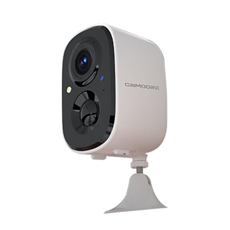 神眸家门口楼道摄像头免插电监控器无线wifi家用室内电池充电高清夜视手机远程免打孔BC22白[升级款 ][128G]