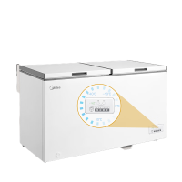 美的(Midea)423升商用家用冰柜 五面制冷囤货大冷柜 电子控温冷藏冷冻转换卧式冰箱BD/BC-423DKEM(E)