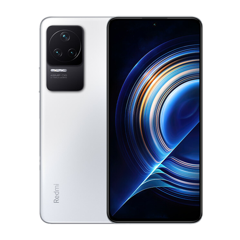 [原封]小米Redmi K50 12GB+256GB 晴雪 天玑8100性能芯 67W快充 双扬声器 支持NFC 时尚游戏拍照智能手机
