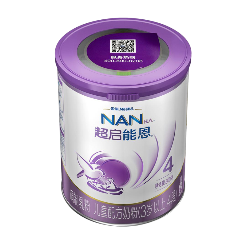 [抖音备用][旗舰店官方自营店]雀巢超启能恩4段800g罐装儿童成长奶粉四段3-6岁婴儿配方3岁以上益生菌德国超级