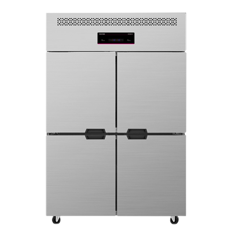 乐创四门冰箱商用立式厨房冰柜冷藏柜保鲜冷冻平冷工作台大容量(四门不锈钢门双温 )