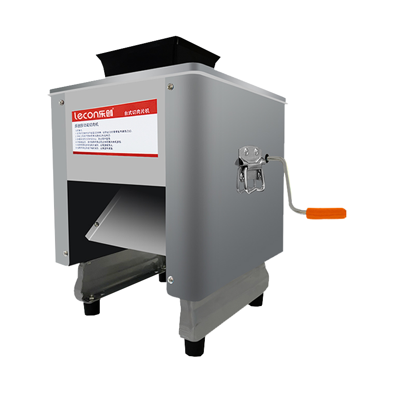 乐创(lecon) 切肉机商用切片机猪肉切丝切丁切肉片全自动电动切菜机多功能 单切口(高脚+手自一体) 5毫米刀组