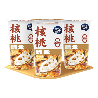 味全风味发酵乳酸奶180g*16杯(大麦原味芦荟味黄桃味0糖核桃燕麦各4杯) 多口味锁多美味 冷链运输新鲜到家