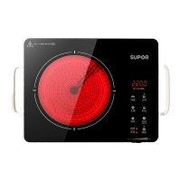 苏泊尔(SUPOR)电陶炉 不挑锅具 智能双环控温 家用煮茶炉2200W大功率火锅炉 爆炒炒菜 围炉煮茶C22-CS08