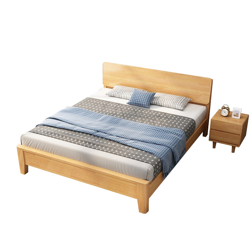 初嘉(CJ) 实木床宿舍家具1.5米单人床含一个床头柜