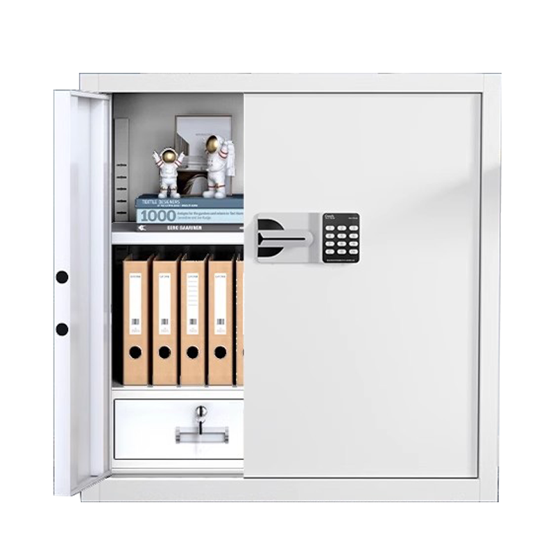 晋鑫辉 档案柜保密柜保密柜智能铁皮柜保险柜财务室档案柜储物柜文件柜资料柜 白色单节无抽900*420*925mm