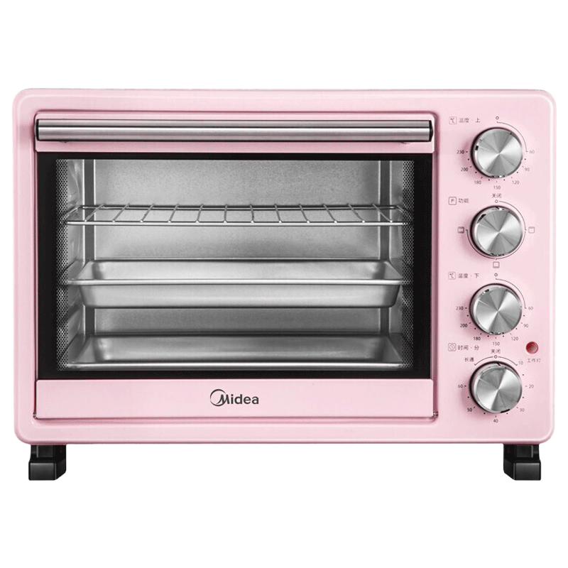 美的(Midea)家用多功能电烤箱 烘烤烘培 25升大容量 多层烤位 上下独立控温 可定时 PT25A0