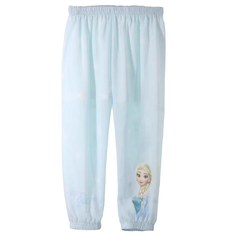 迪士尼女童防蚊裤冰丝裤儿童夏季薄款裤子宝宝女孩打底裤夏装