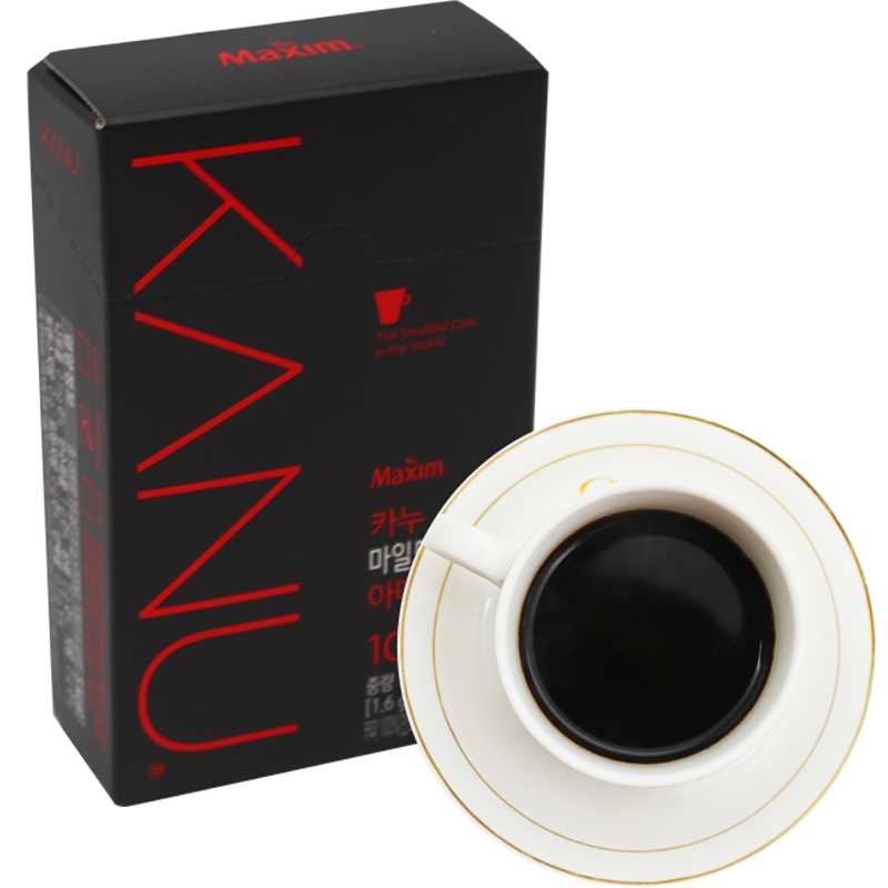韩国进口麦馨卡奴纯咖啡10条盒装(1.6g*10条)