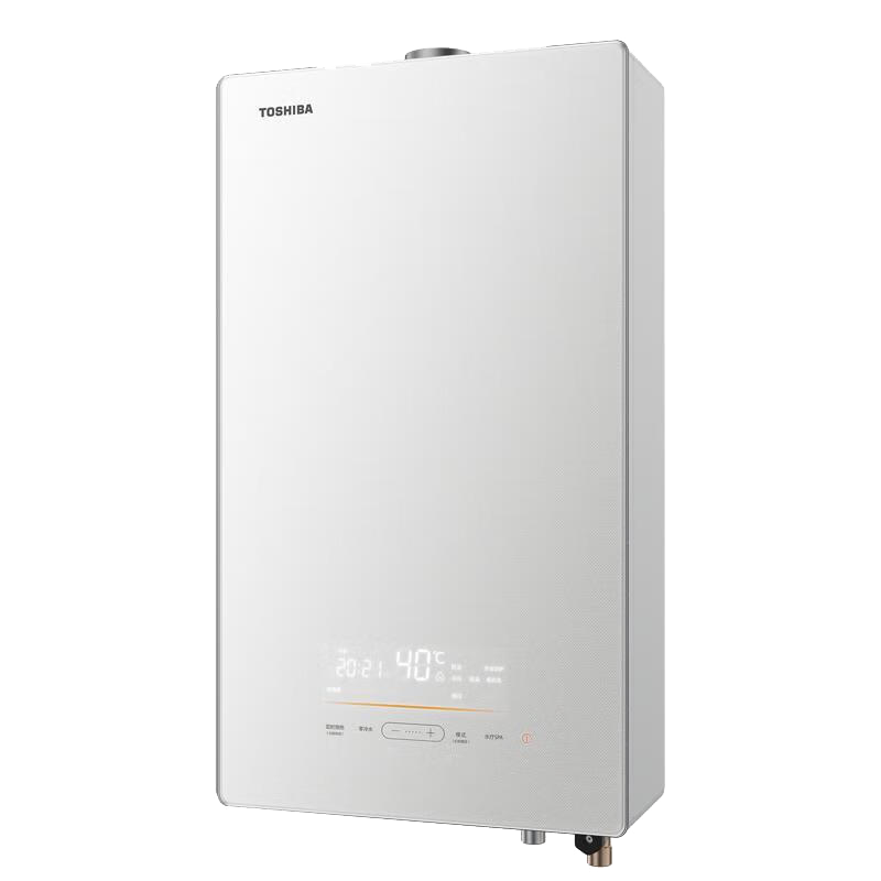 东芝燃气热水器 水量伺服增压零冷水天然气热水器家用16升一级恒温 下置风机 双重防冻JSQ30-TS5白