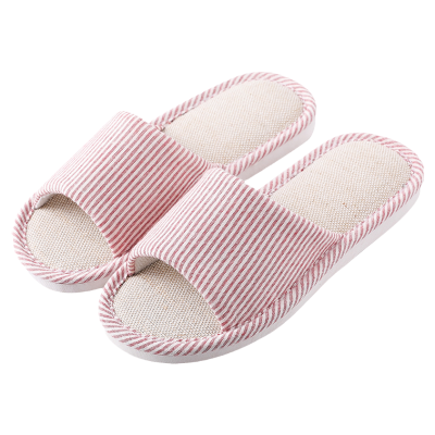 利达妮(TZLDN)亚麻拖鞋女款四季2024新款室内居家居地板防滑棉麻布拖鞋男夏