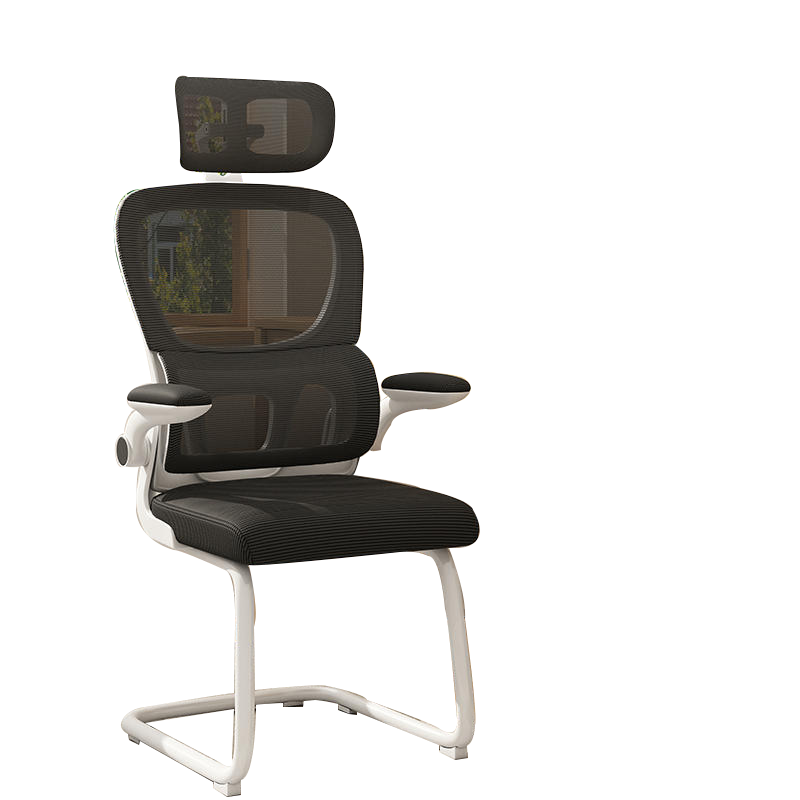 一鹏 家用电脑椅学生椅弓形椅人体工学椅舒服办公椅