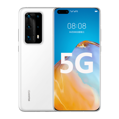 [二手8成新]华为P40 PRO+ 5G陶瓷白 8G+256G全网通安卓手机6.58英寸屏麒麟990电信移动联通5G手机