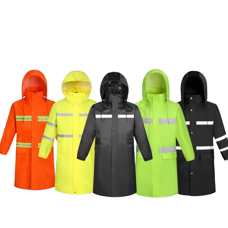 添盾 TD-BPDLY109黄 带反光条双层连体雨衣(带网格内衬,春亚纺)
