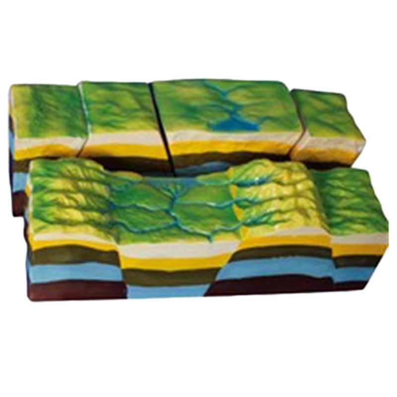 断裂构造及地垒地堑发育模型 初中地理实验器械 教学用具