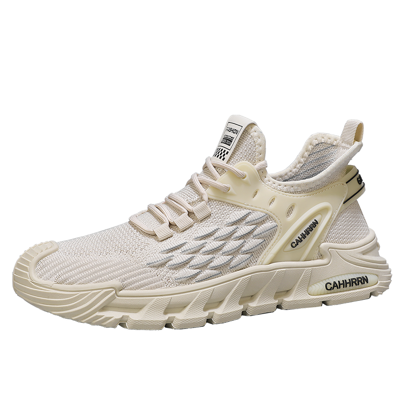 [线下专柜同款]卡帝乐鳄鱼(CARTELO)新款飞织网面鞋运动休闲鞋男鞋板鞋