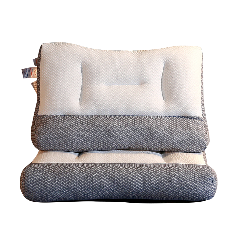 吉祥三宝家纺助眠牵引枕头护颈椎助睡眠家用成人按摩超柔可水洗枕