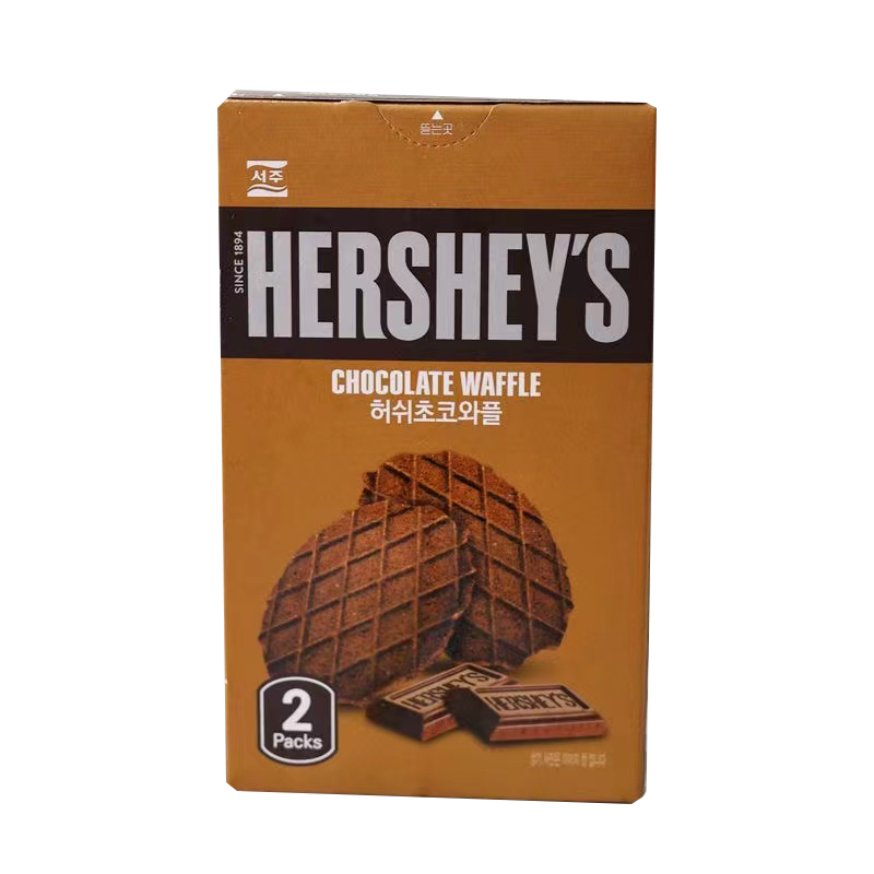 韩国进口好时HERSHEY'S巧克力味瓦夫饼干盒装