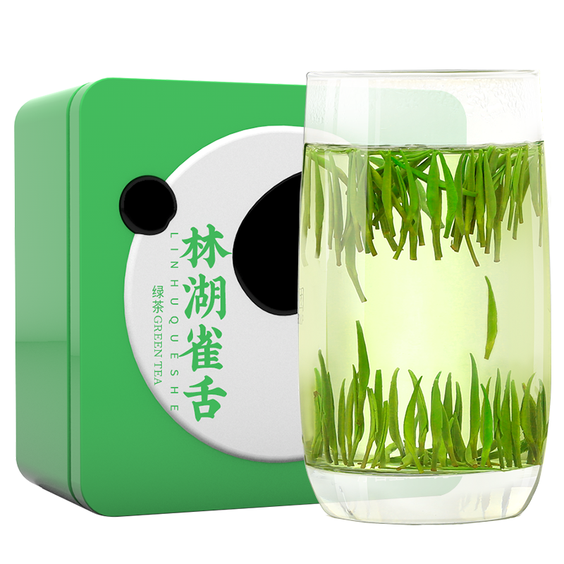 川红 拍一发二明前雀舌绿茶 炒青嫩芽茶叶共200g