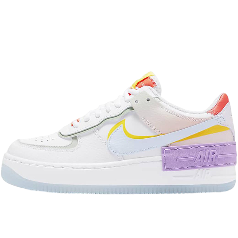耐克女鞋Nike Air Force 1 AF1马卡龙彩虹空军一号板鞋CW2630-141