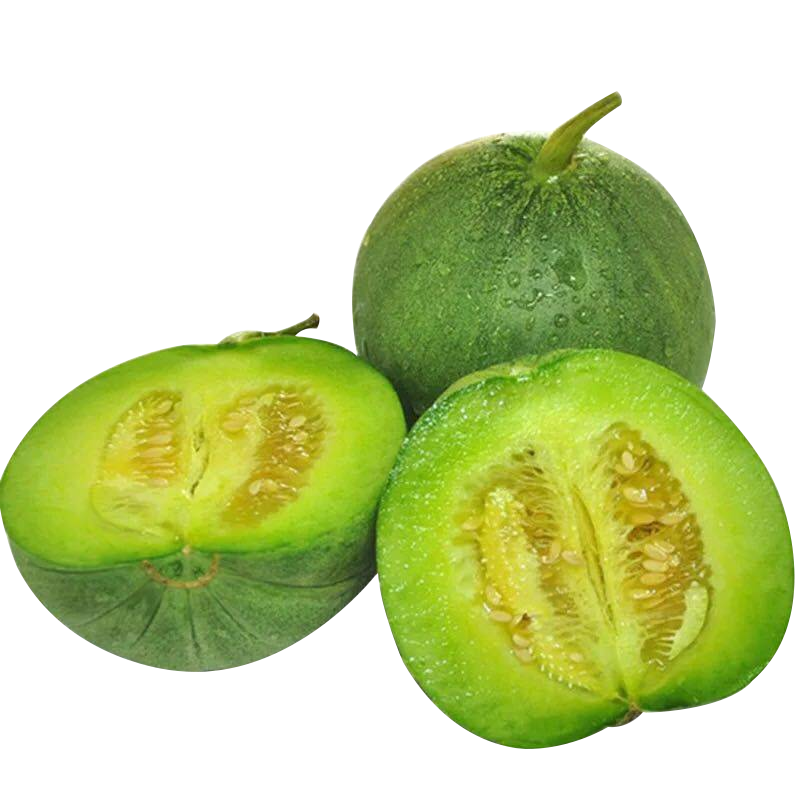 [西沛生鲜]新鲜绿宝甜瓜 净重2斤装 香甜可口 新鲜水果 西沛