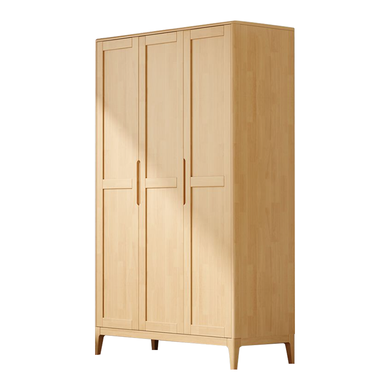 初嘉(CJ) 简约实木衣柜三门收纳柜