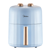 美的(Midea)空气炸锅家用全自动多功能大容量电炸锅薯条机热风循环免翻面线下同型号 MF-KZE5012