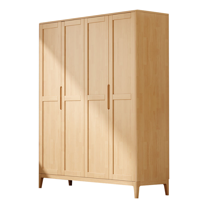初嘉(CJ) 简约实木衣柜四门收纳柜