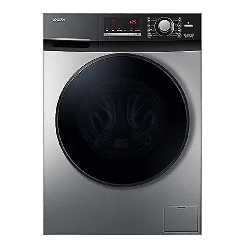 海尔(haier)滚筒洗衣机全自动10公斤大容量变频一级能效健康除菌螨高颜值 冰雪白防变色超薄洗衣机