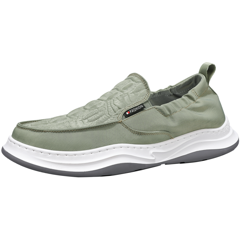 [线下专柜同款]卡帝乐鳄鱼(CARTELO)新款一脚蹬时尚休闲鞋男士潮流板鞋百搭懒人鞋帆布鞋男鞋