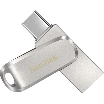 闪迪(SanDisk)64GB Type-C USB3.2 手机电脑U盘DDC4 读速400MB/s 全金属双接口