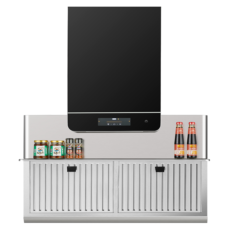 雅乐思S10 油烟分离油烟机3层油烟分离网 AI智能语音挥手体感 510pa静压 带置物台