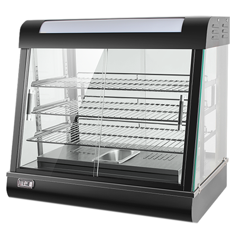 乐创/(Lecon) 商用保温柜展示柜保温电热台式陈列柜熟食柜 加热熟食面包蛋挞熟食快餐店保温柜 1.2米直热升级款三层