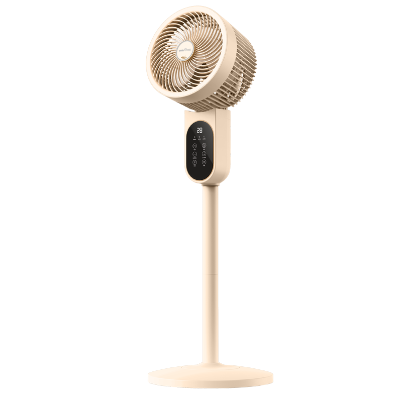 比赛小猪新款空气循环扇家用落地扇音静智能语音台立式涡轮电风扇
