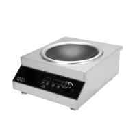 Lecon/乐创 LC-SY5000商用电磁炉凹面平面不锈钢大功率3500W/5000W 工业炉炒炉灶饭店煲汤平面灶炒菜