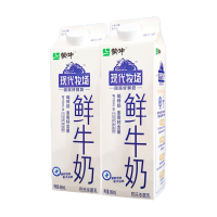 蒙牛现代牧场低温巴氏杀菌鲜牛奶学生儿童成人早餐奶960ml*2盒