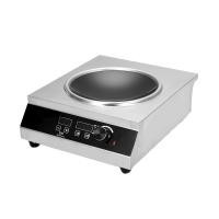 乐创(lecon)商用电磁炉凹面平面不锈钢大功率3500W/5000W 工业炉炒炉灶饭店煲汤平面灶炒菜