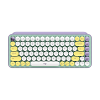 罗技(Logitech)pop keys搭载可自定义表情按键罗技键盘 无线蓝牙 机械键盘-梦幻色