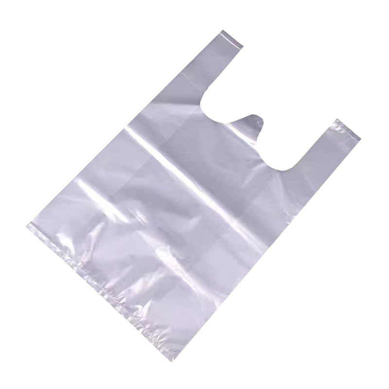 顺心优 透明手提白色塑料袋购物袋 15*25cm 100个/包