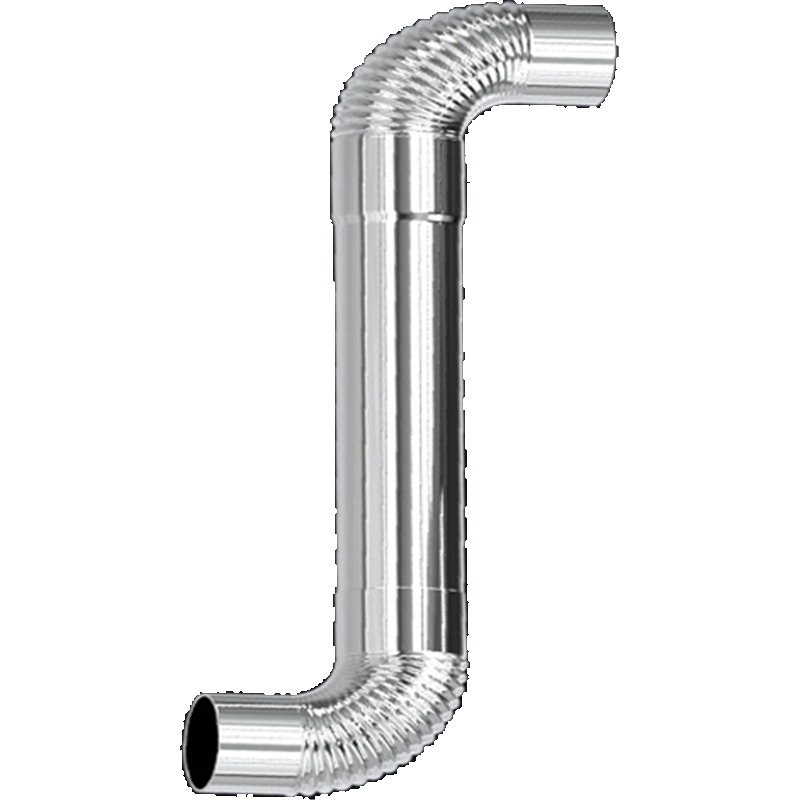 邦可臣加厚不锈钢烟管柴火灶回风炉烟囱管弯头烟筒管烤火炉取暖炉排烟管