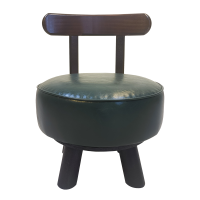 俊屹家用可旋转小凳子实木靠背椅客厅简约小椅子简约现代软包方凳门口换鞋凳