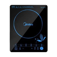 美的(Midea) 电磁炉 4D防水 黑晶面板 大功率家用智能触控套装带炒锅 C21-SN2105/SN2105T